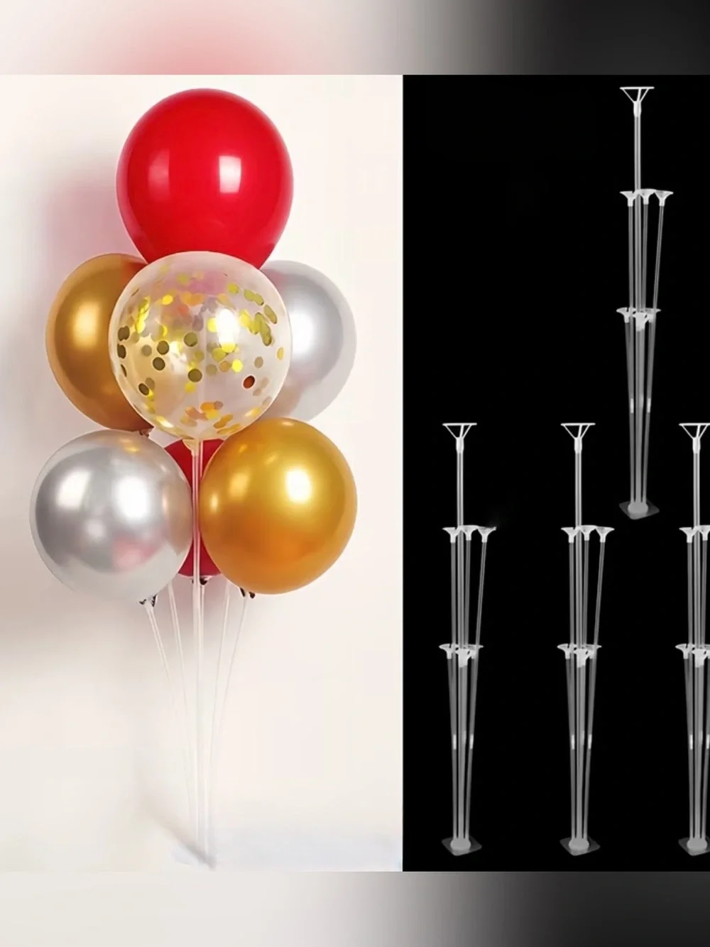 Self Adhesive Balloon Centerpiece Holders Set of 4